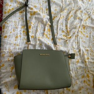 Michael Kors Sage Green Small Crossbody Bag